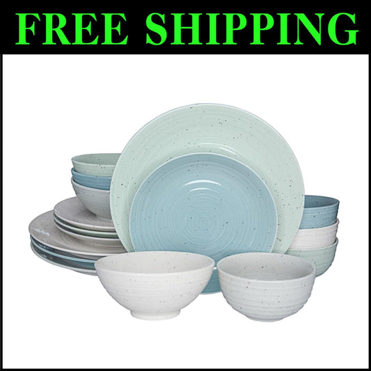 Durable and Stylish 16-Piece Dinnerware Set - Perfect for Entertaining Guests