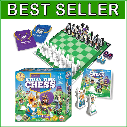 Chess Set for All Ages - Award-Winning Game with Colorful Characters & Stories