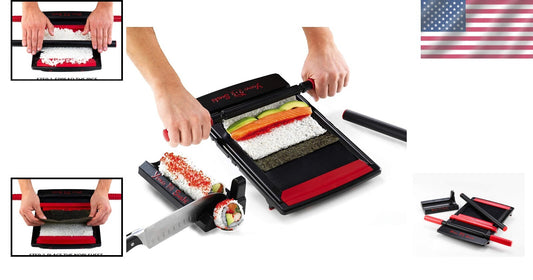 Professional Sushi Maker Kit with Non-Stick Mat - Family Fun & Easy Recipes