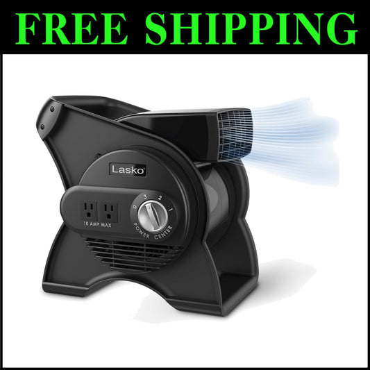 ETL Certified 12" Pivoting Utility Fan with Safe Operation Features