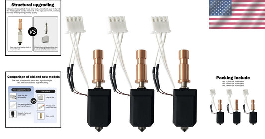 Easy-Install Ceramic Hotend Set for Anycubic Kobra S1 - 0.2MM, 0.4MM, 0.6MM