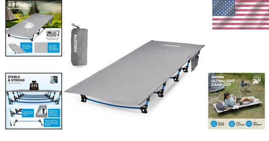 Lightweight Backpacking Camping Cot Bed - Versatile Comfort for Adventures