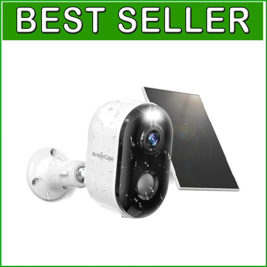 Battery Powered Outdoor Security Camera: Waterproof, 2-Way Talk, Solar Ready