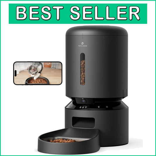 Smart Automatic Pet Feeder with 1080P HD Camera & 2-Way Audio for Cats & Dogs