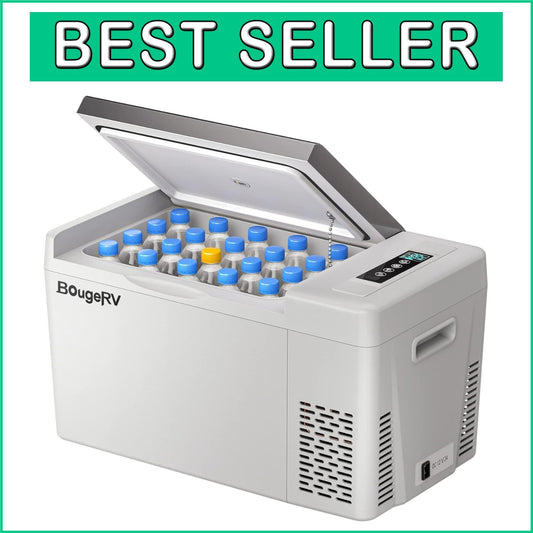 Lightweight 12/24V Portable Freezer with Memory Feature - Ideal for Tailgating