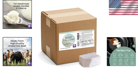 Food Grade MD. Life Pasture-Raised Beef Tallow - Versatile for Cooking & More