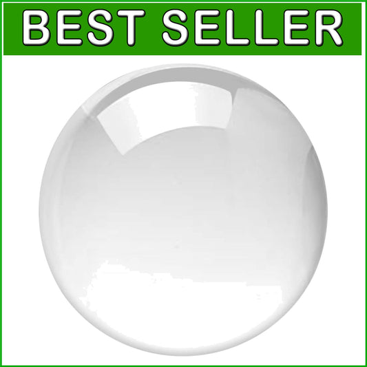 Classic 6" Clear Crystal Ball - Handmade Decorative Piece for Home and Feng Shui