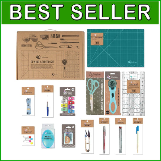 Ultimate Sewing Starter Kit with 10 Essential Tools - Perfect for Beginners