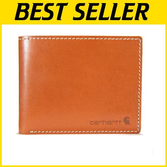Elegantly Crafted Men's Billfold Wallet with Six Card Slots and Divider