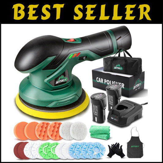 Lightweight 12V Cordless Buffer - 6 Variable Speeds for Ultimate Car Detailing