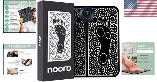 Soothing Portable Foot Massager: 15-Minute Session with 6 Massage Techniques