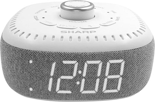 Digital Alarm Clock & Bluetooth Speaker with White LED – Peaceful Sleep Sounds