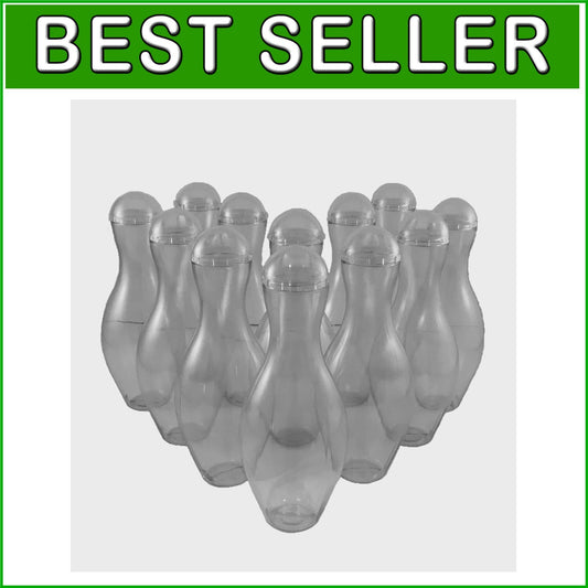 12 Mini Bowling Pin Candy Containers - Fun Party Favors for Bowling Parties
