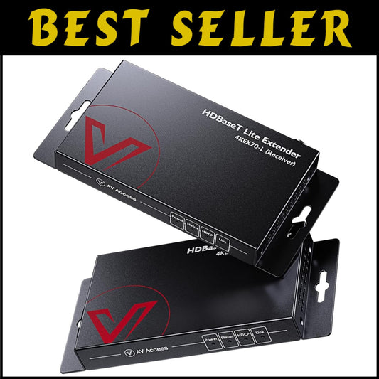 Professional HDBaseT HDMI Extender with Surge Protection for AV Installations