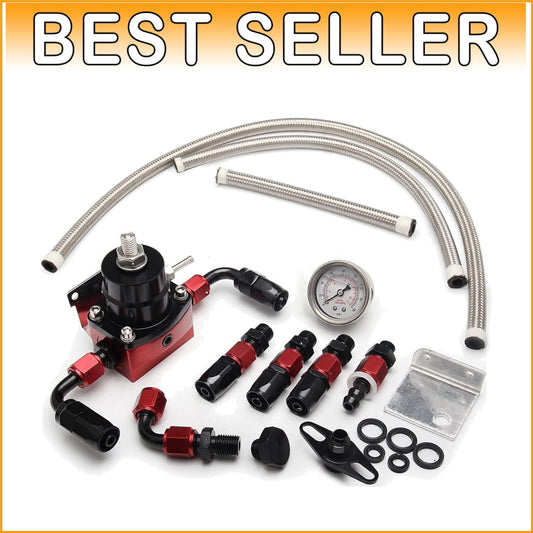 Durable EFI Kit 0-100psi with Adjustable Pressure Gauge & Essential Accessories