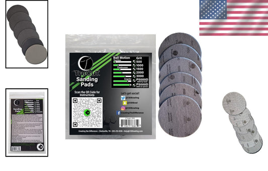 All-In-One Bowling Sanding Pad Set - 6 Pack with Varied Grits for Optimal Care