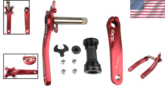 Aluminum Alloy 170mm Crank Set for Mountain & Road Bikes - Incl. Bolts & Bracket