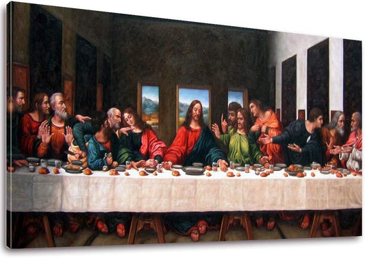 Classic 24" x 48" Last Supper Artwork - Ready to Hang Home Gallery Wall