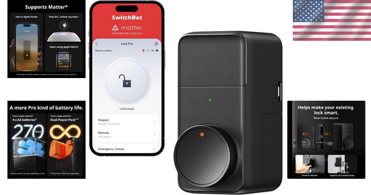 Smart Lock Pro with Real-Time Notifications & Voice Control for Easy Access