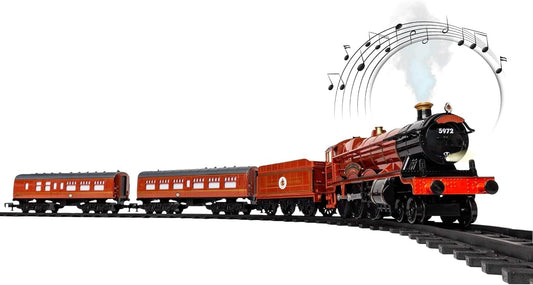 Hogwarts Express Battery-Powered Train Set with Sound, Smoke & Light Effects