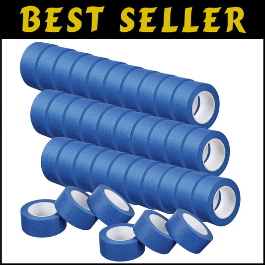 Multi-Surface 36 Roll Blue Painters Tape - 2-Inch Wide, Long Lasting & Reliable