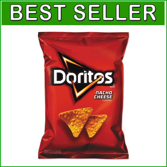 Crunchy Tortilla Chips with Real Cheddar - 1.75 oz Bags, 64 Count Party Pack