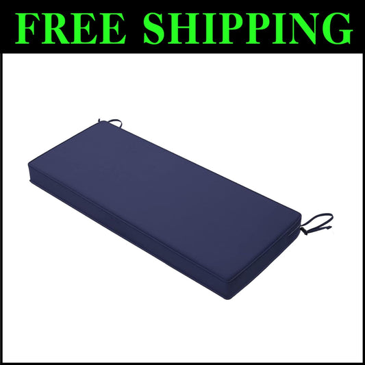 Luxurious 3-Inch Thick Patio Cushion for Outdoor Benches - Colorfast & Durable