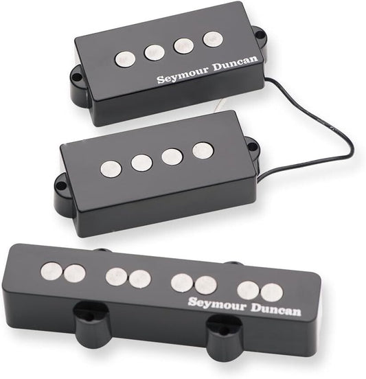 Quarter Pound High Output Bass Pickups for Rich and Punchy Sound in Black