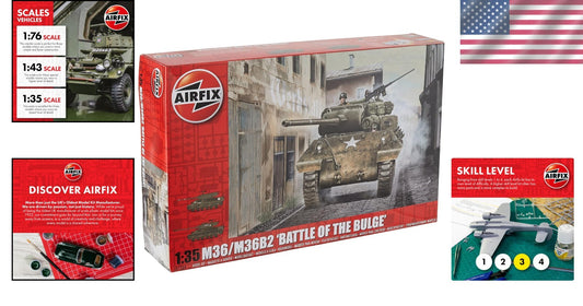 1:35 Scale M36 Jackson Tank Model Kit - WWII Military History in Multicolor