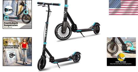 Versatile Kick Scooter for Kids 8-12, Teens & Adults - Maximum Safety & Comfort