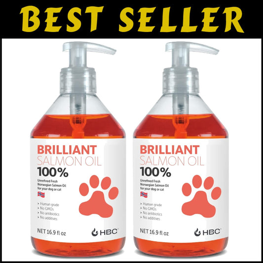 Omega 3 Salmon Oil for Dogs - Natural Supplement for Coat & Joint Health, 32.8oz