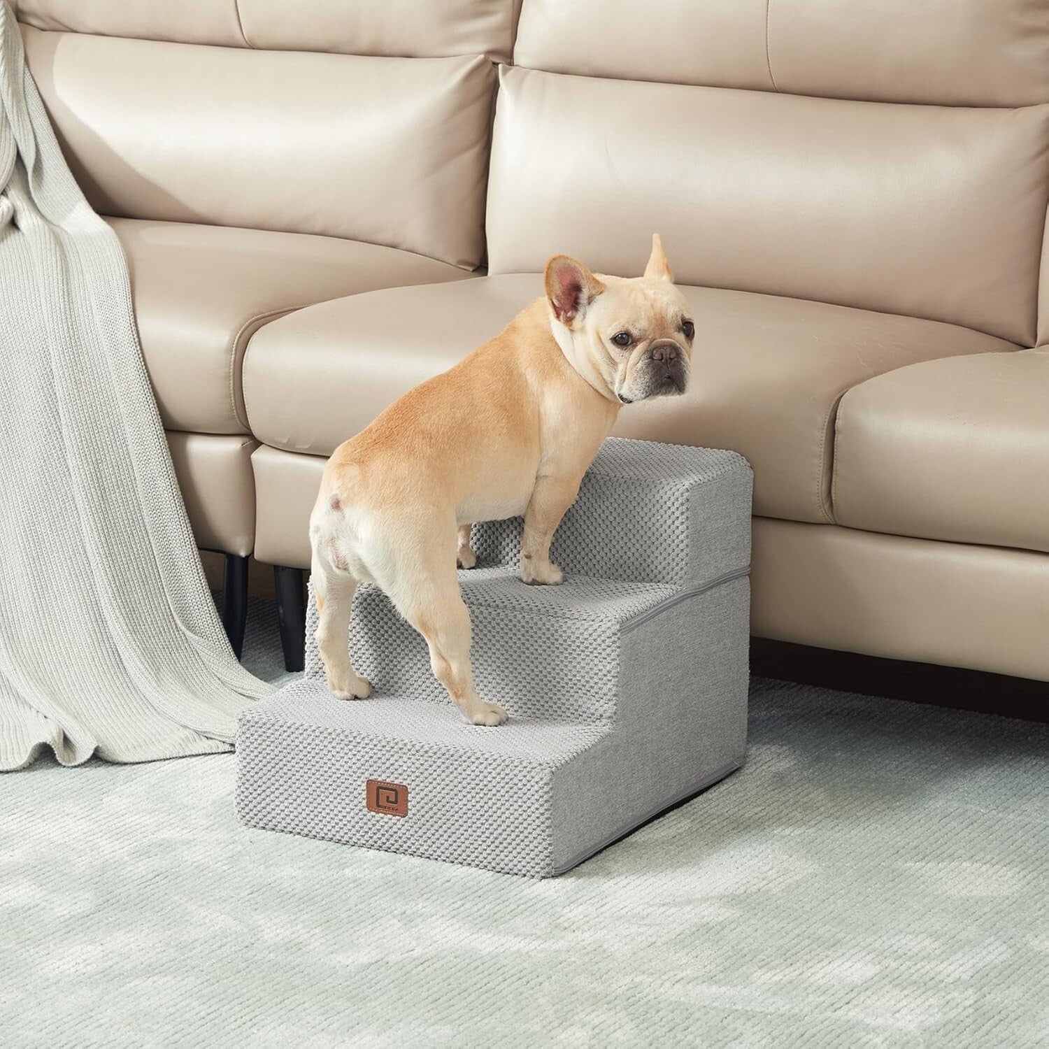 Portable Non-Slip Pet Steps for Small Dogs & Cats - Foldable Indoor Use