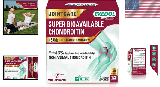 Advanced Chondroitin Glucosamine Capsules – 120 Vegan Joint Support Capsules