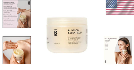 Cooling Body Butter with Manuka Honey for Sensitive Skin - 4 oz Hydrating Salve