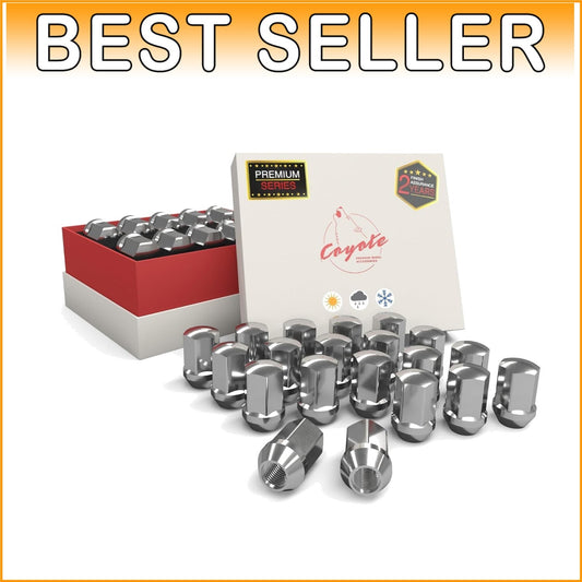 20 Pcs M14x1.5 Chrome Lug Nuts - Rust-Proof, Fits Jeep Gladiator & RAM 1500