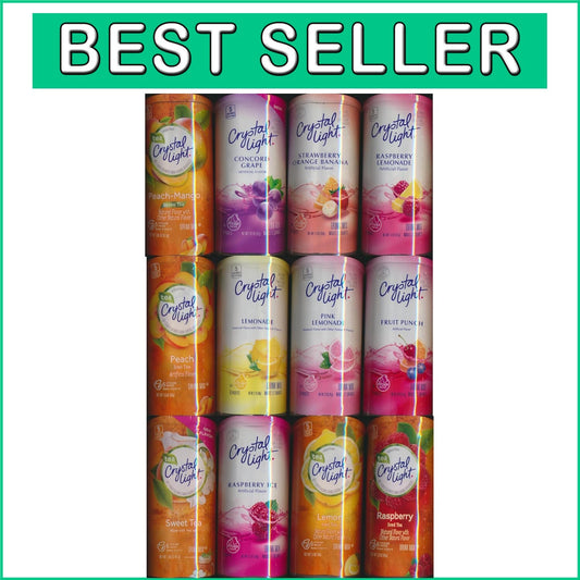 Flavor Explosion: Assorted 12 Drink Mix Pack (3.49 Oz Each) for Enjoyable Sips