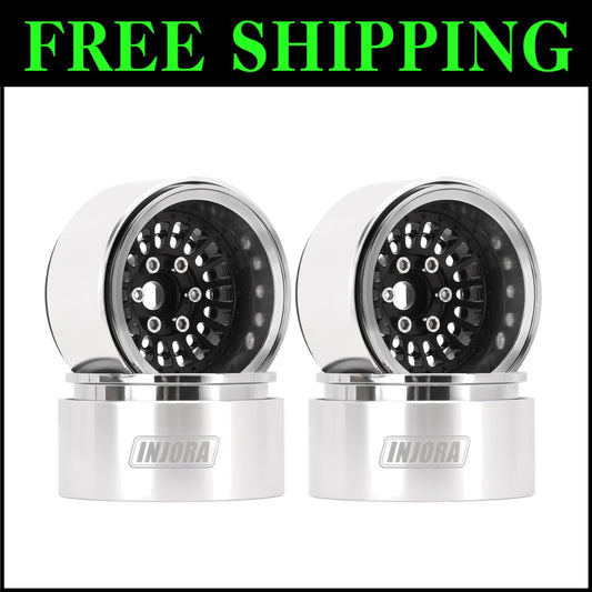 1.9" Beadlock Aluminum Wheel Rim with -10mm Offset for RC Crawler Performance