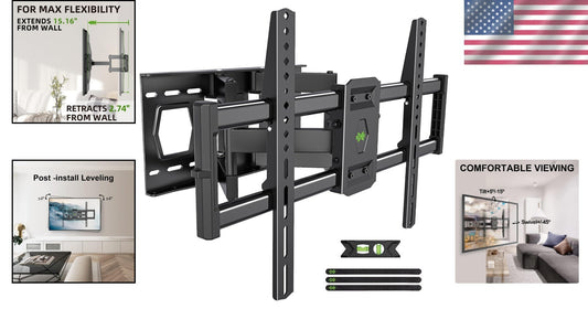 Articulating TV Wall Bracket for 37-86 Inches - Tilt, Swivel, and Easy Setup
