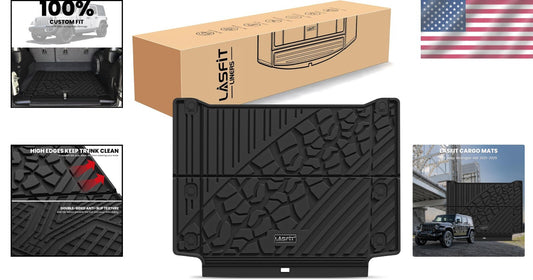 Durable All-Weather Cargo Mat for Jeep Wrangler Unlimited 4XE 2021-2025 Edition