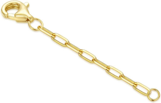 Delicate 14k Gold Extender Chain with Lobster Clasp - Perfect Jewelry Accessory