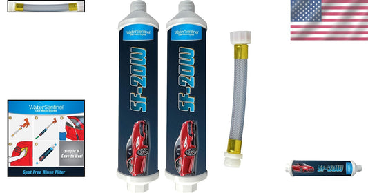 Eco-Friendly Solar-Powered Deionized Water Filter for Spot Free Car Wash 2-Pack