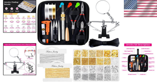 All-in-One Jewelry Making Supplies for DIY Crafts - 1857 Essential Pieces