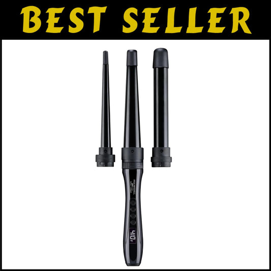 Quick Heat 3-in-1 Ceramic Curling Wand Set - Luxurious Curls for Every Occasion