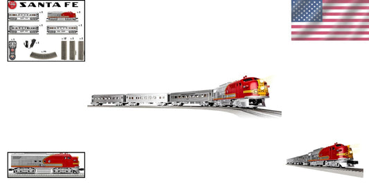 Electric Santa Fe O Gauge Train Set with LionChief & Voice Streaming Control