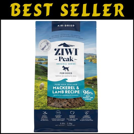 Mackerel & Lamb Air-Dried Dog Food 5.5 lb - Complete Meal for All Life Stages