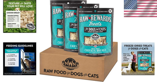 Raw Chicken Breast Treats - Human-Grade Freeze-Dried, Perfect for Dogs and Cats