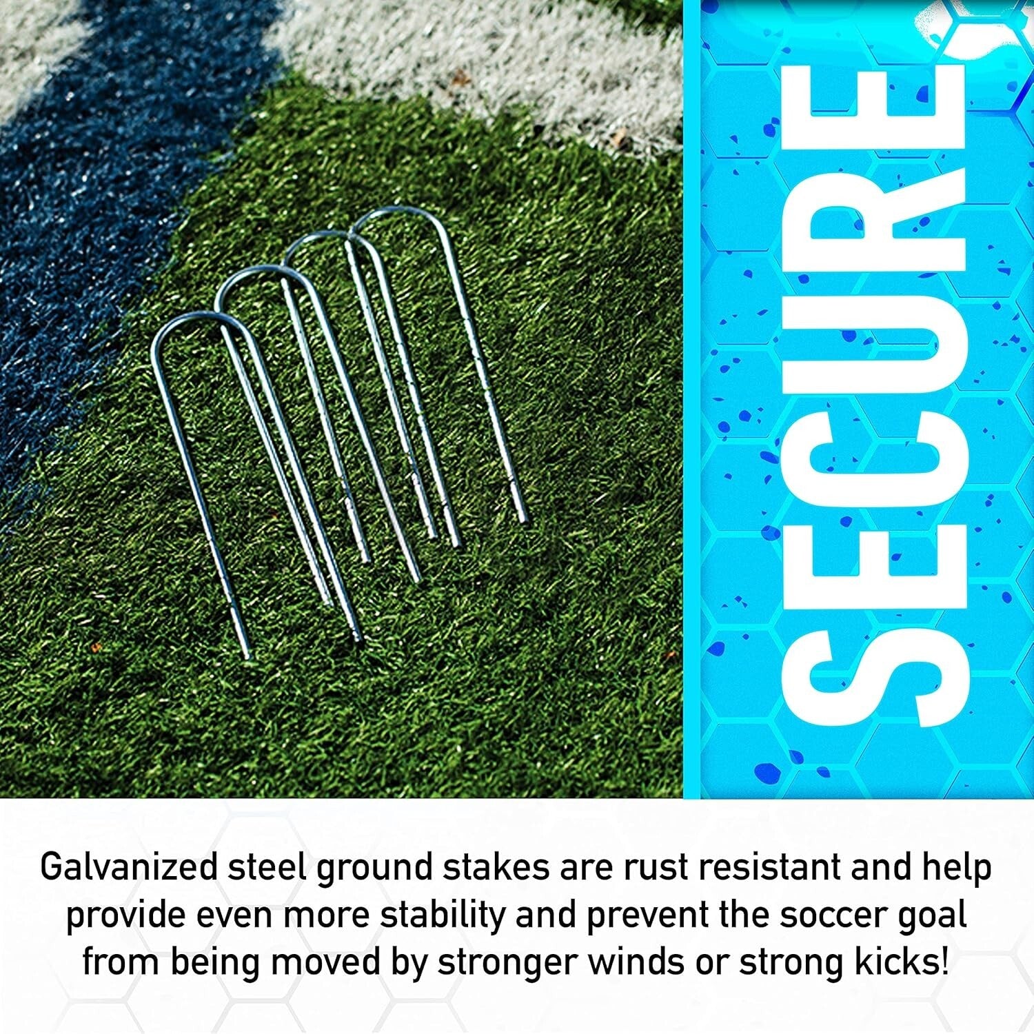 Competition-Grade 6' x 4' Soccer Goals - Lightweight & Easy to Assemble
