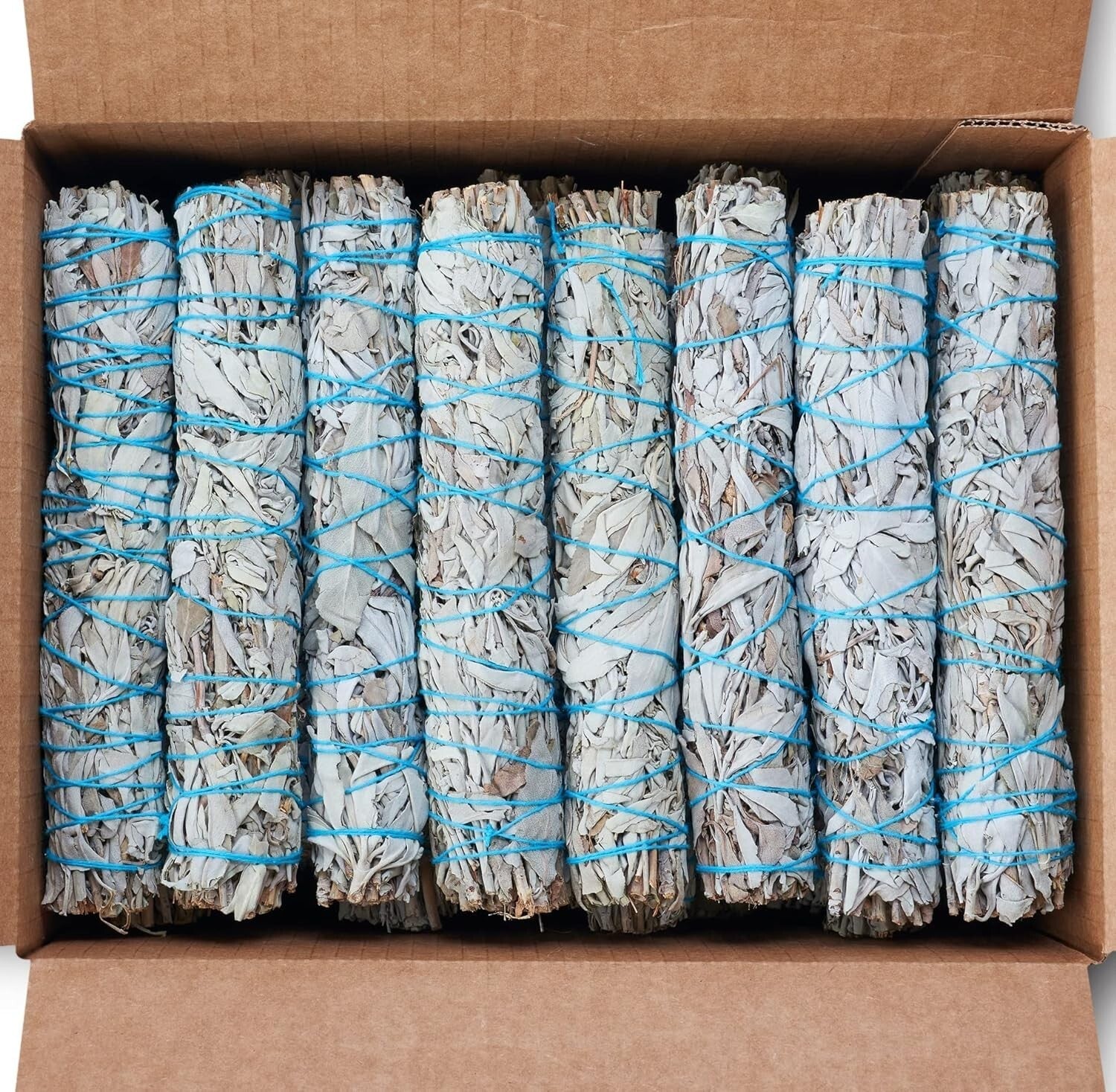 Wholesale 9" White Sage Smudge Sticks - 24 Bundles for Spiritual Growth
