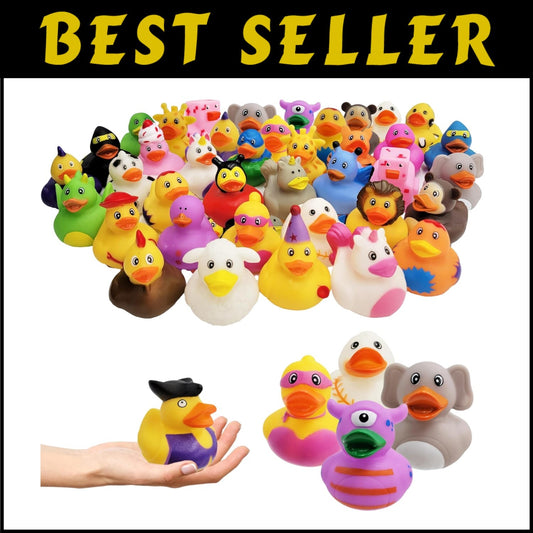 Assorted Rubber Duckies, 2 Inch - Magical Toys for Kids' Parties & Showers