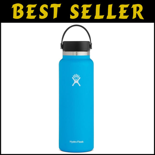 Leakproof & Dishwasher Safe 40 Oz Insulated Water Bottle for Active Lifestyles